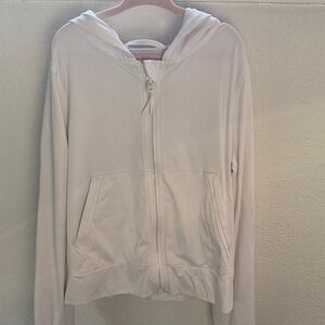 Athleta Girl White Zip-Up